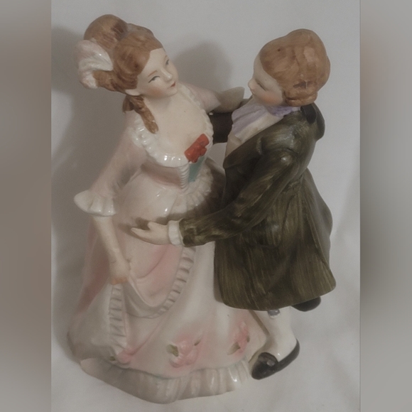 Vintage Sankyo Music Box Victorian Dancing Couple Japan - Picture 3 of 12